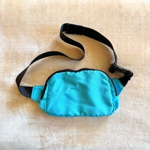 Vintage Nylon Sky Blue Crossbody Bag